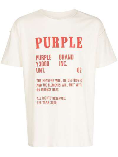 Purple Brand футболка History с графичным принтом