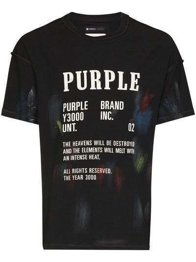 Purple Brand футболка с принтом