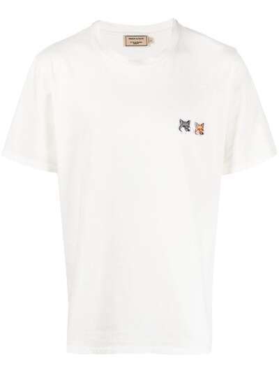 Maison Kitsuné футболка с круглым вырезом и логотипом