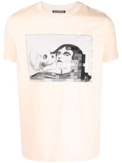 Acne Studios футболка с принтом Edvard Munch