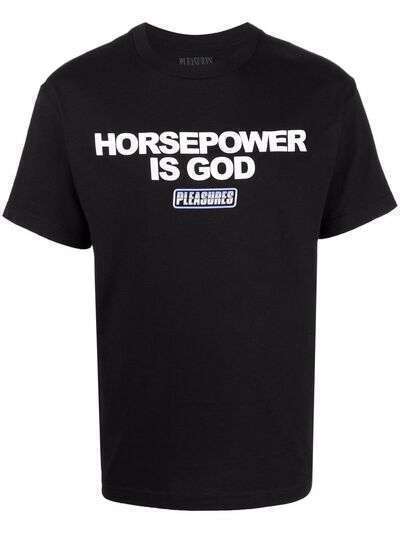 Pleasures футболка Horsepower Is God