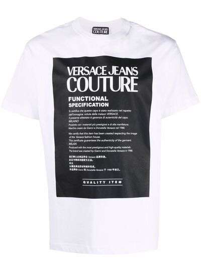 Versace Jeans Couture футболка с графичным принтом