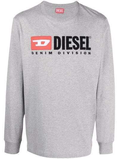 Diesel футболка с вышитым логотипом