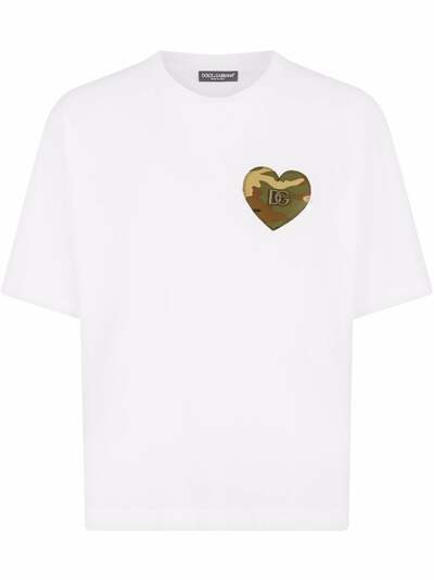 Dolce & Gabbana футболка с камуфляжной нашивкой
