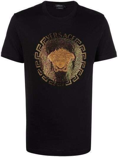 Versace футболка с декором Medusa Head