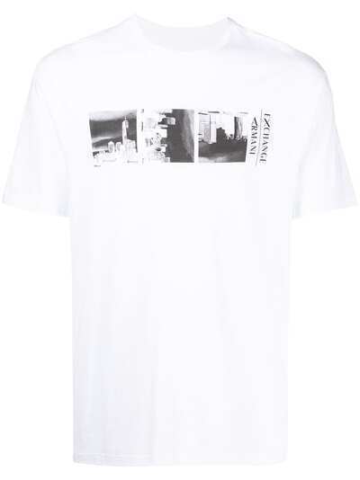 Armani Exchange футболка с фотопринтом