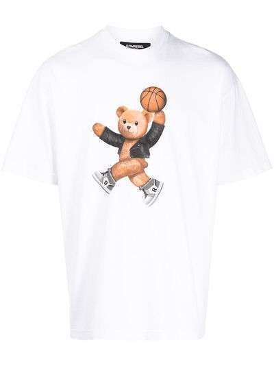 DOMREBEL футболка с графичным принтом Basketball Bear