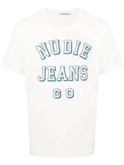 Nudie Jeans футболка с логотипом