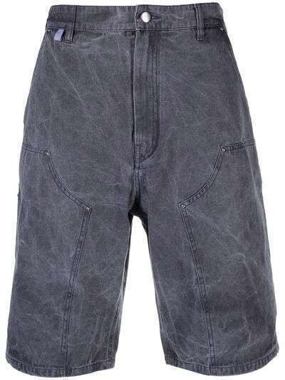 Acne Studios multi-pocket cotton denim shorts