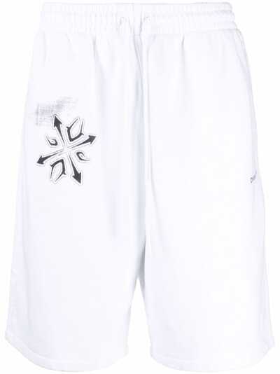 Off-White шорты с графичным принтом