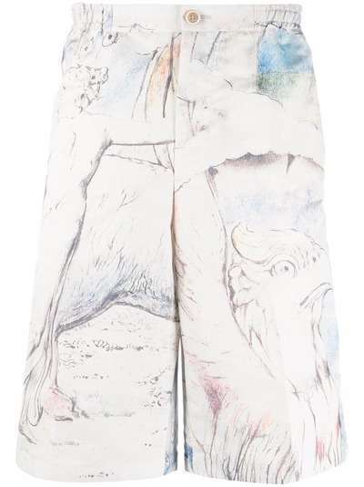 Alexander McQueen шорты чинос с абстрактным принтом