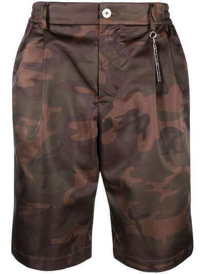 Feng Chen Wang camouflage-print knee-length shorts