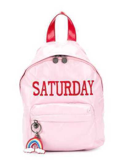 Alberta Ferretti Kids рюкзак с надписью Saturday 20748
