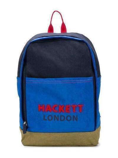 Hackett Kids colour-block logo backpack HK0012540AA