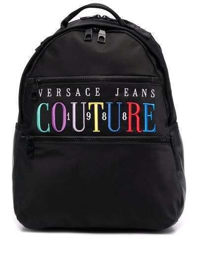 Versace Jeans Couture рюкзак на молнии с вышитым логотипом