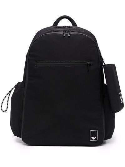 Emporio Armani logo zipped backpack