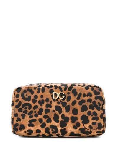 Dolce & Gabbana косметичка с леопардовым принтом BI0932AJ555