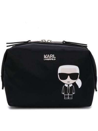 Karl Lagerfeld косметичка с принтом логотипа 91KW3217999
