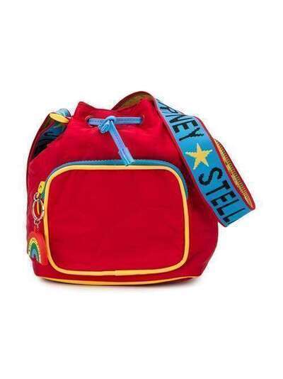 Stella McCartney Kids стеганая сумка-ведро с подвеской 594267SOD29