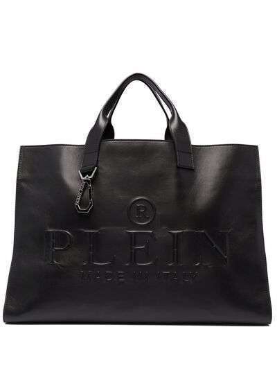 Philipp Plein сумка-тоут с тисненым логотипом