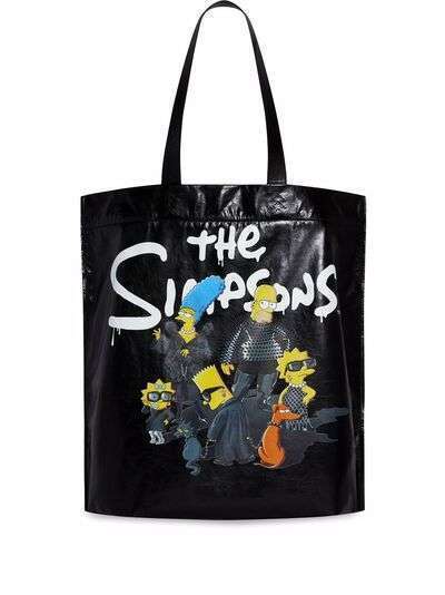Balenciaga сумка-тоут M Shopper из коллаборации с The Simpsons