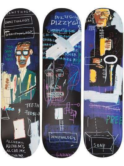 The Skateroom комплект из трех дек Horn Players x Jean-Michel Basquiat
