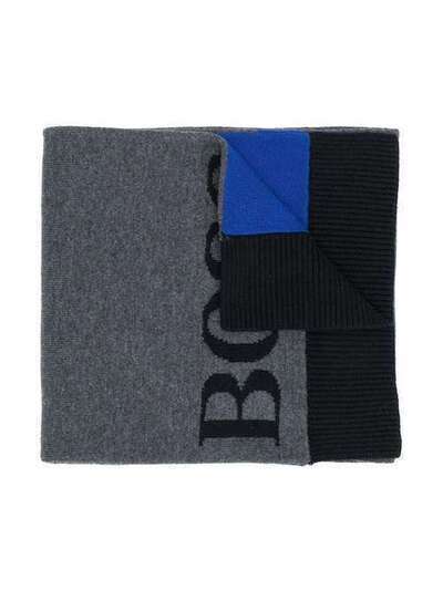 Boss Kids logo embroidered scarf J21192871