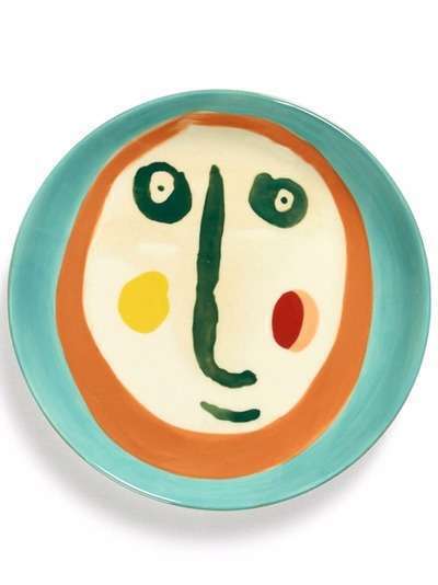 Serax тарелка Feast Face 2 с абстрактным принтом