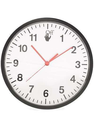 Off-White настенные часы с логотипом