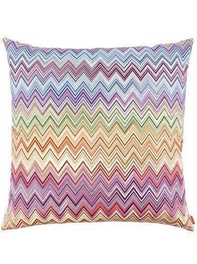 Missoni Home подушка с узором зигзаг