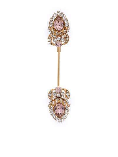 Dolce & Gabbana брошь с кристаллами
