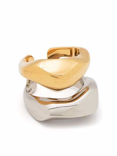 Alexander McQueen кольцо с вырезной деталью