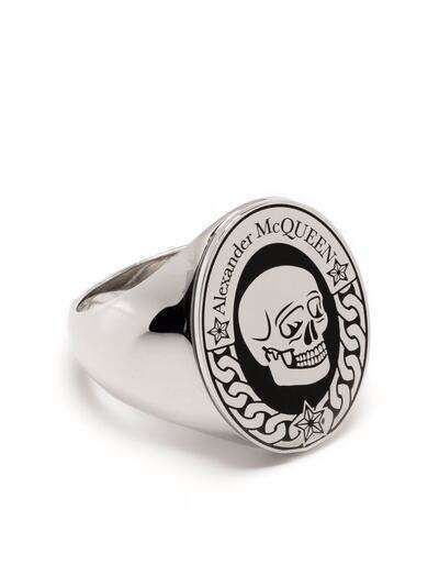 Alexander McQueen перстень с декором Skull