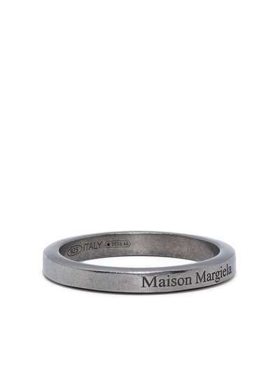 Maison Margiela серебряное кольцо с логотипом