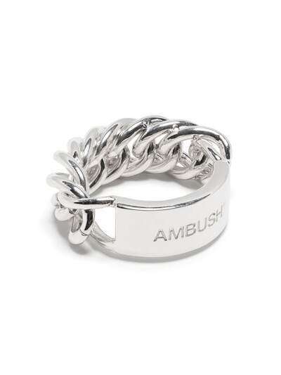 AMBUSH кольцо Chain Ring 4 с логотипом