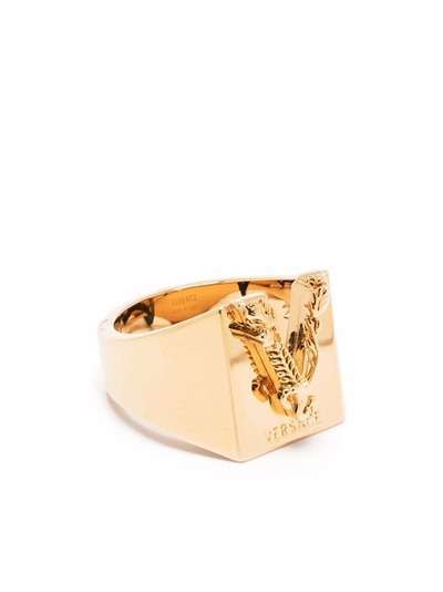 Versace кольцо с тисненым логотипом