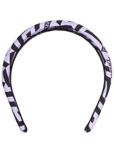 Versace шелковый ободок с логотипом