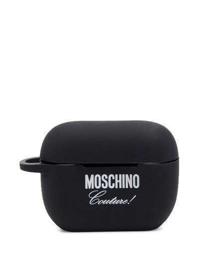 Moschino футляр для AirPods с логотипом