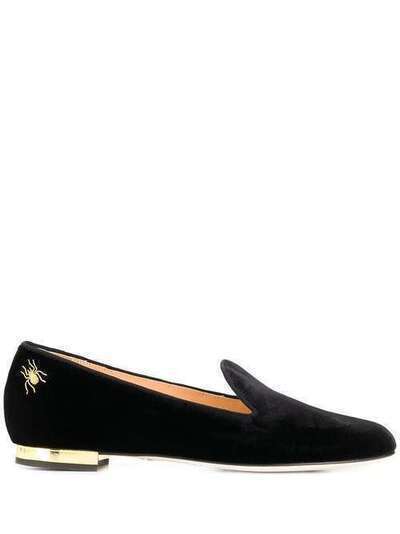 Charlotte Olympia балетки с вышивкой OLE005343014000