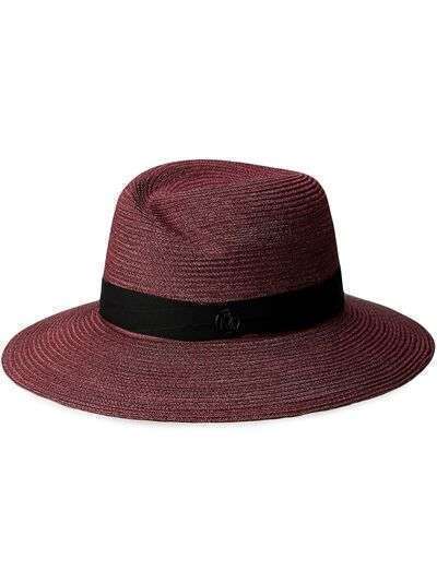 Maison Michel плетеная шляпа Virginie
