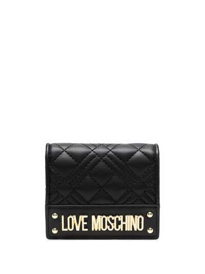 Love Moschino стеганый кошелек с логотипом