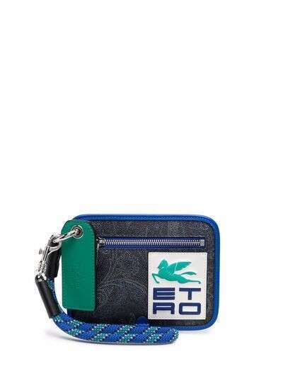 ETRO кошелек с нашивкой-логотипом
