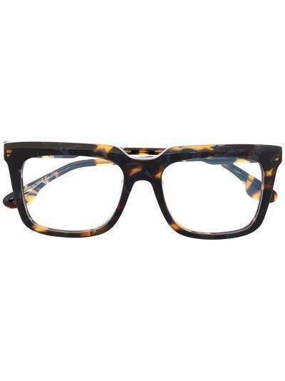 Victoria Beckham Eyewear очки в квадратной оправе черепаховой расцветки