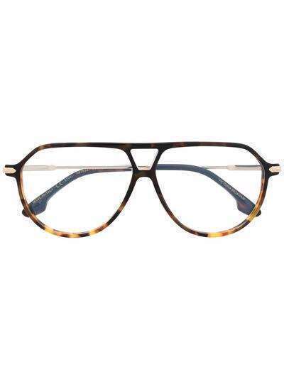 Victoria Beckham Eyewear очки в массивной оправе черепаховой расцветки