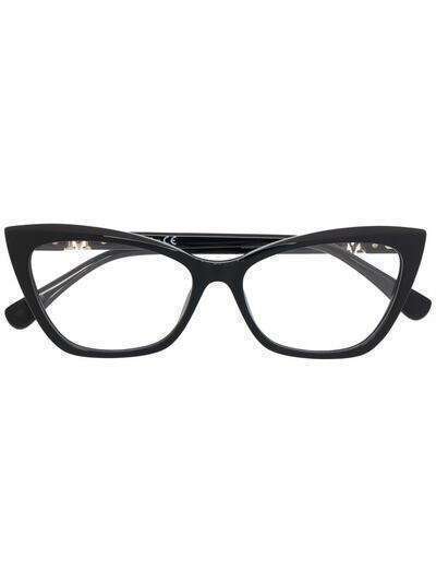 Max Mara очки в глянцевой оправе 'кошачий глаз'