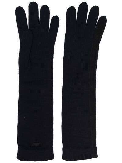 Emporio Armani длинные вязаные перчатки