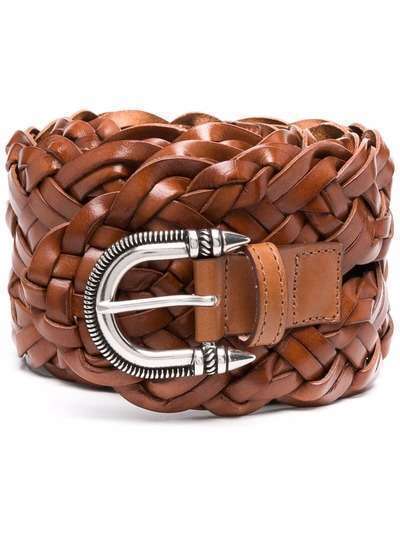 ETRO braided leather belt