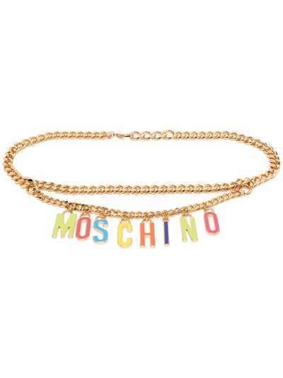 Moschino цепочный ремень с логотипом