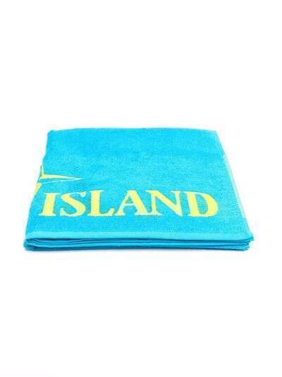 Stone Island Junior пляжное полотенце с логотипом