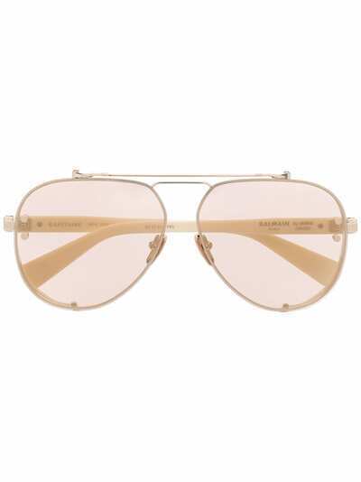 Balmain Eyewear солнцезащитные очки-авиаторы Captaine